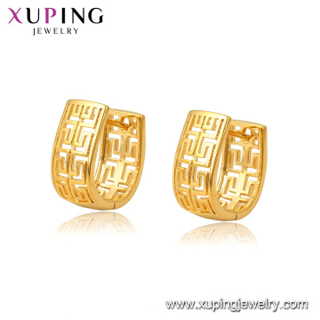 97028 Xuping Fashion 24K gold Plated costume fashion Huggie earrings